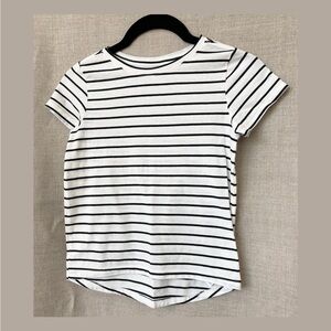 Old Navy Black and White Striped Tee